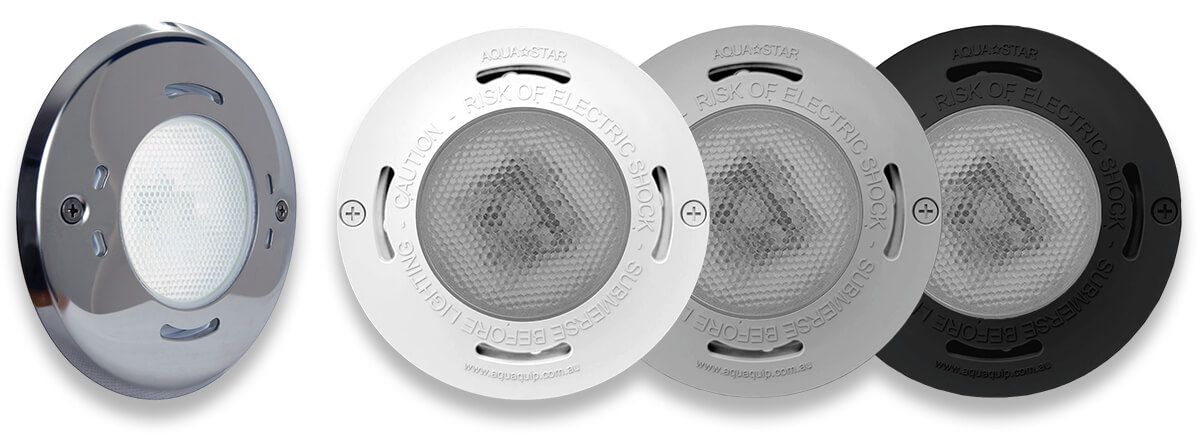 Aqua-quip Evo2 LED Multi Colour Pro Series RGB+W - Flush Mounted Retro-Fit underwater Pool Lights