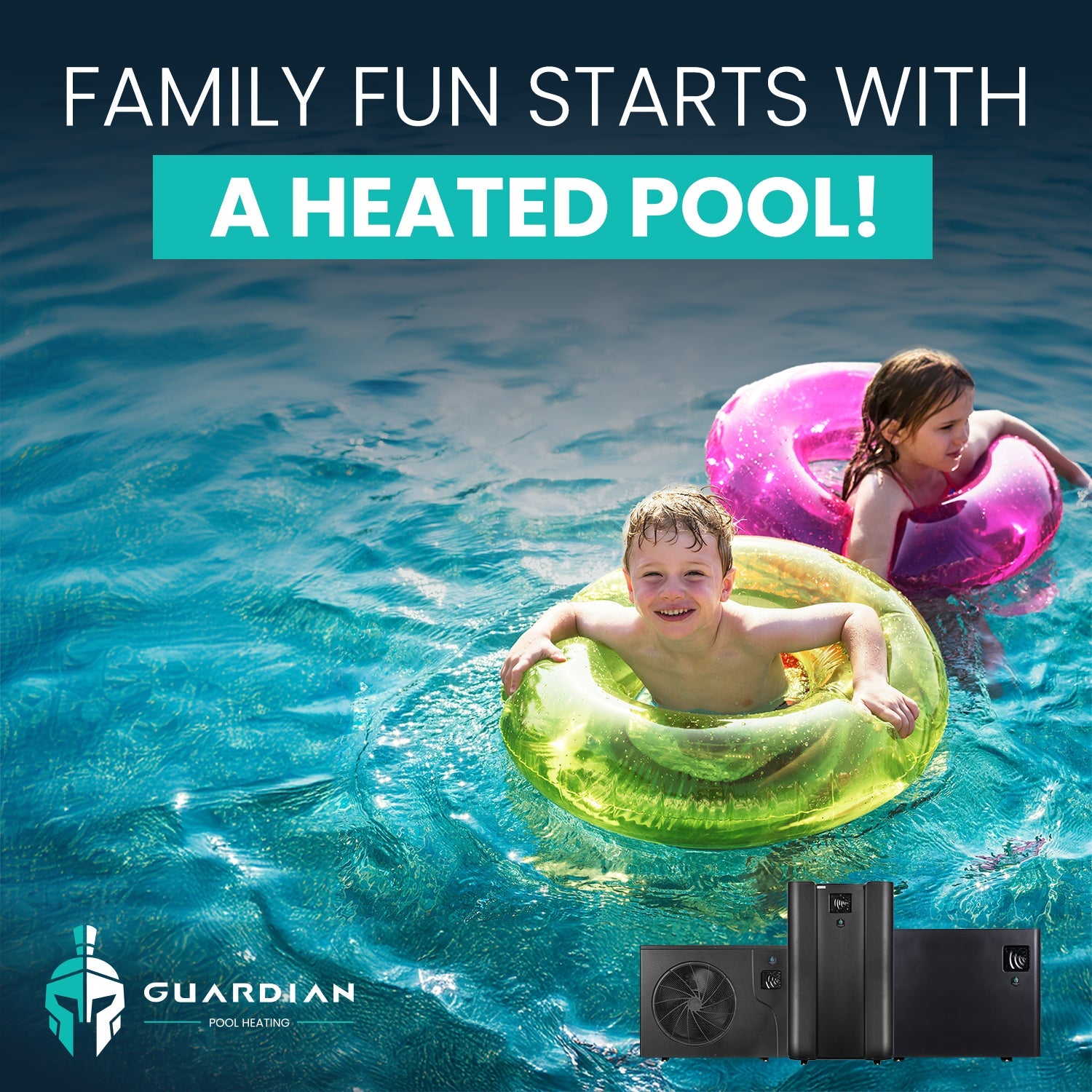 Guardian Eco Pro Series 12kW Quiet Pool Heat Pump
