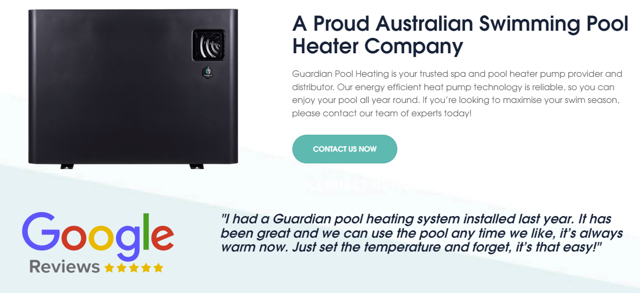 Guardian Eco Pro Series 16kW Quiet Pool Heat Pump