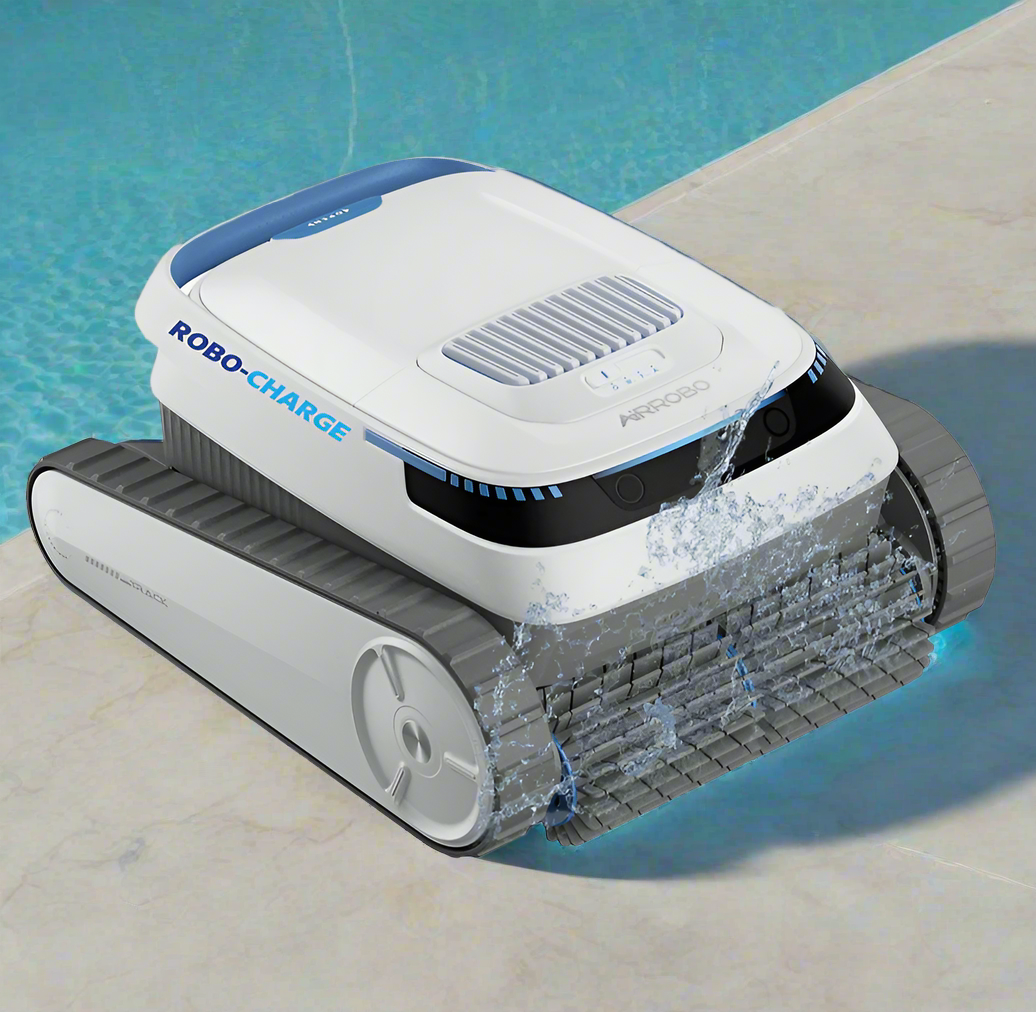 Robo-Tek Robo-Charge Cordless Robotic Pool Cleaner – Cleans Floor, Walls, & Waterline