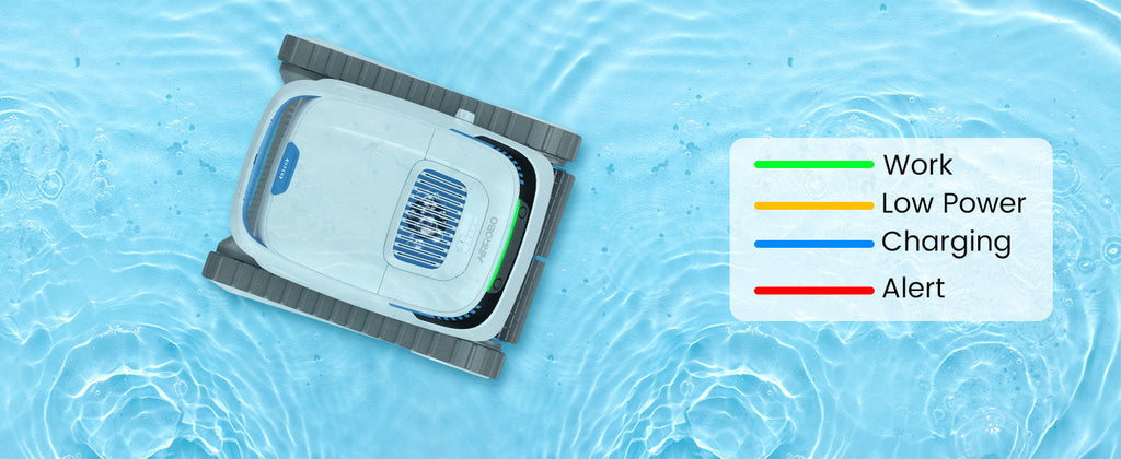 Robo-Tek Robo-Charge Cordless Robotic Pool Cleaner – Cleans Floor, Walls, & Waterline