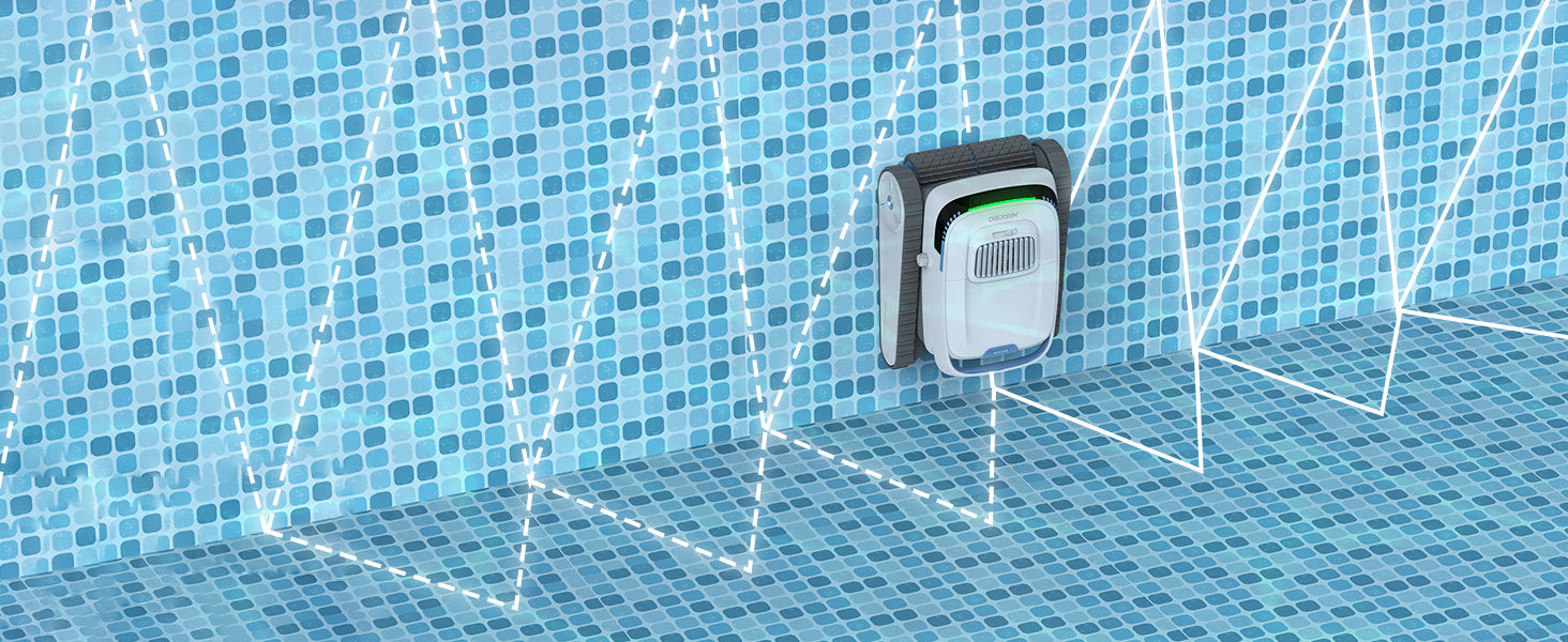 Robo-Tek Robo-Charge Cordless Robotic Pool Cleaner – Cleans Floor, Walls, & Waterline