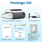 Robo-Tek Robo-Charge Cordless Robotic Pool Cleaner – Cleans Floor, Walls, & Waterline