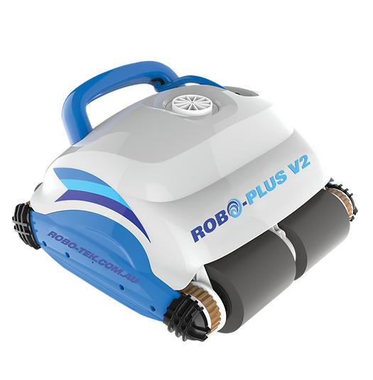 Robo-Tek Robo Plus V2 Robotic Pool Cleaner with Remote & Caddy