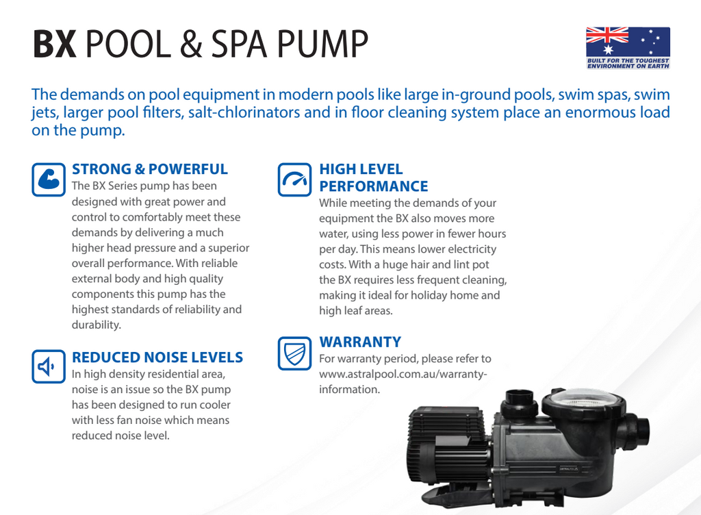 ASTRAL BX HIGH PERFORMANCE PUMP 3.0HP