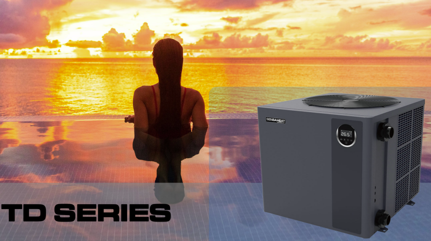 SensaHeat TDX Series 14kw Pool Heat Pump Quiet WiFi Enabled