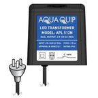 Aqua-Quip EvoMAX Series 2 x Multi-Colour PRO RGB+W LED InstaTouch Program Niche Pool Light w/ Concrete Mounting Kit, 20M Cable and Transformer