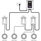 Spa Electrics iRIS Wi-Fi 2-Channel Remote Control System for Multi Plus Pool & Spa Lights RM-WF