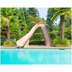TYPHOON® POOL SLIDE  (Sandstone-Left Curve)