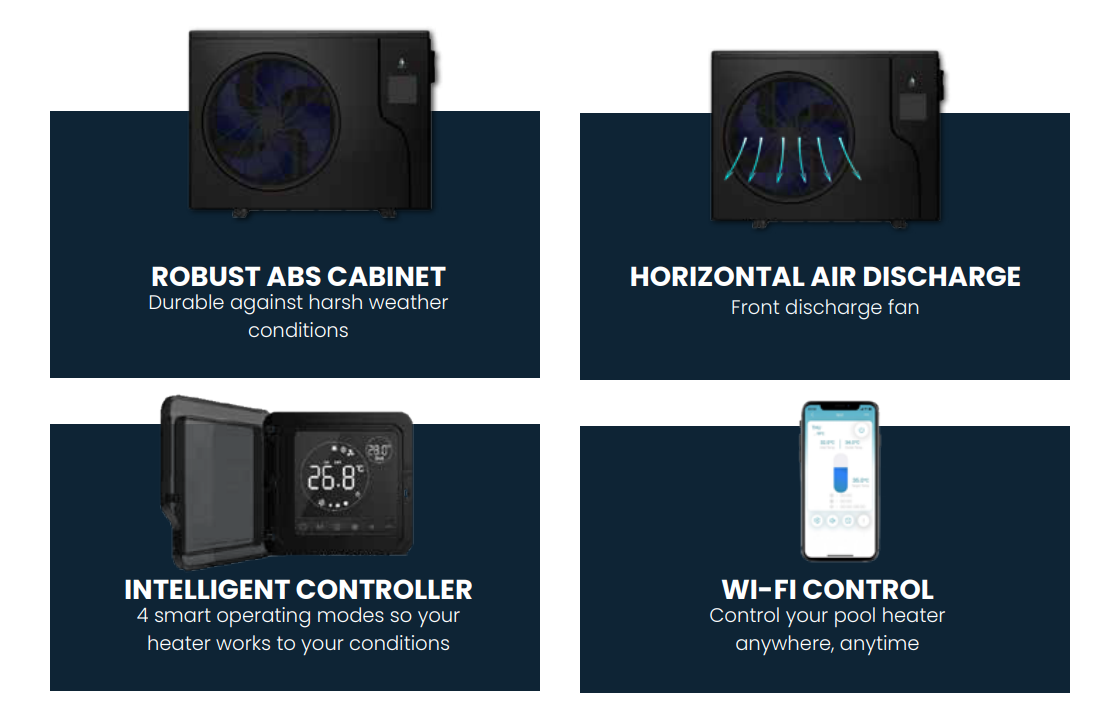 Guardian Eco Pro Series 35kW Quiet Pool Heat Pump